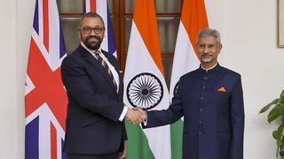 Foreign Secretary James Cleverly meets Indian minister of External Affairs Subrahmanyam Jaishankar 
