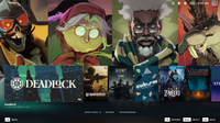 Valve's new Big Art Mode in the Steam client in Big Picture Mode.