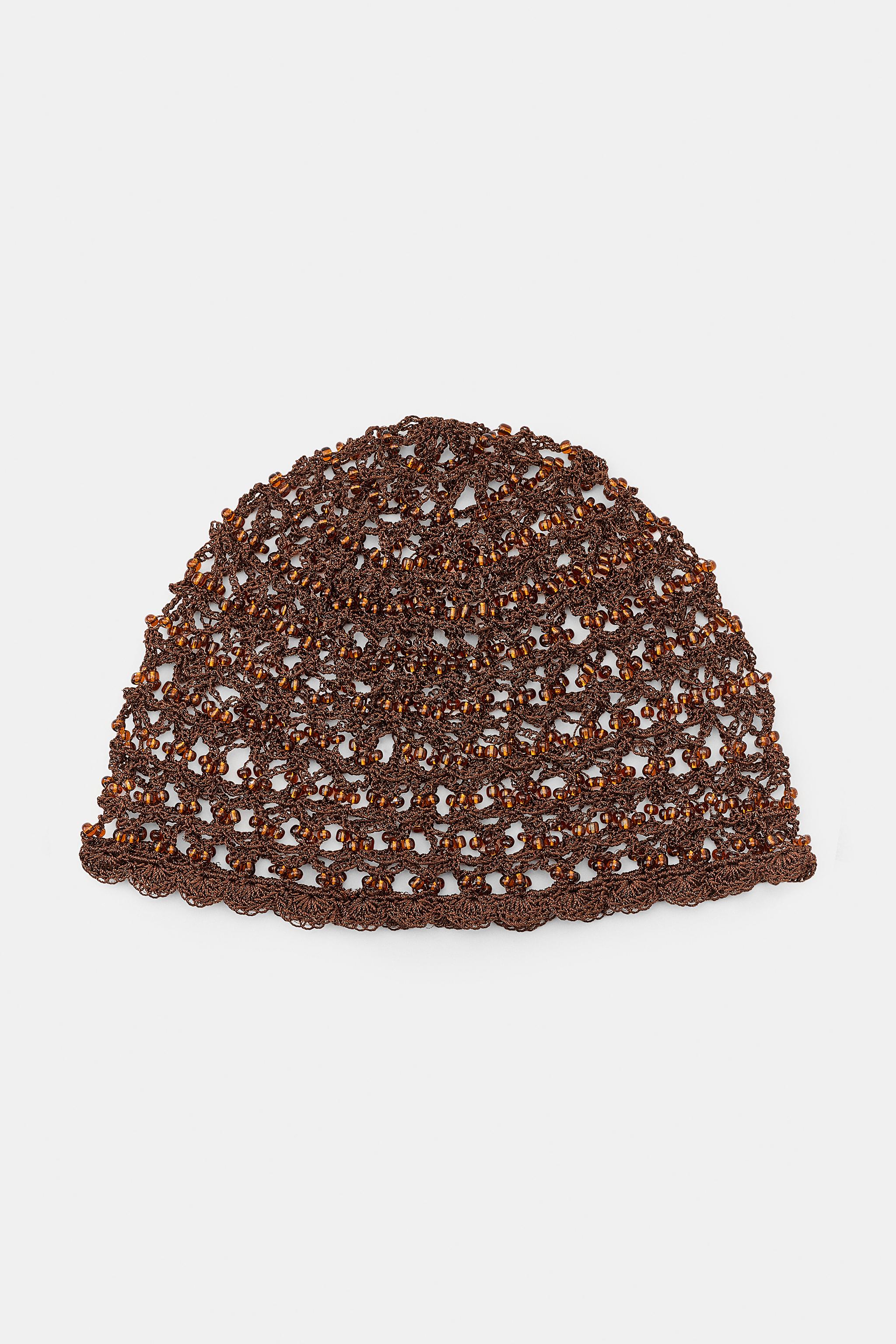 Beaded Crochet Skullcap