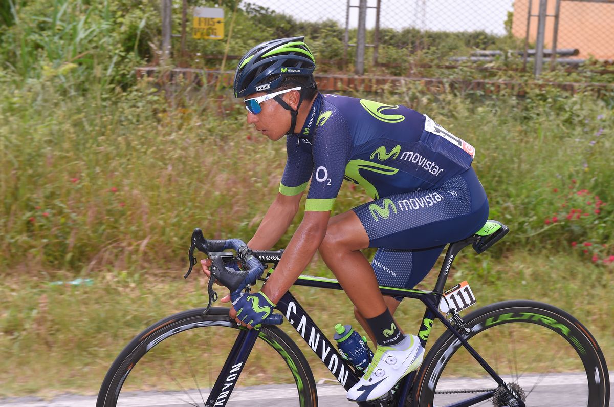Nairo Quintana (Movistar) rolling along