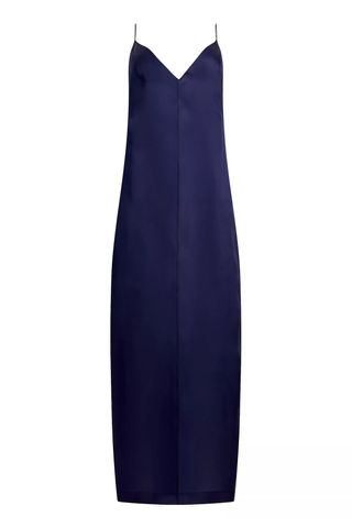 Khaite Tulula Silk V-Neck Maxi Dress