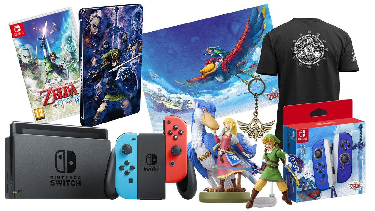 Zelda competition - Nintendo Switch, plus a copy of Skyward Sword HD, and lots of Zelda merch