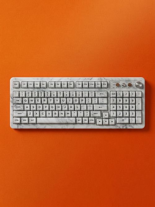 Aula S99 Gaming Keyboard, Wireless Computer Keyboards With Media Knob