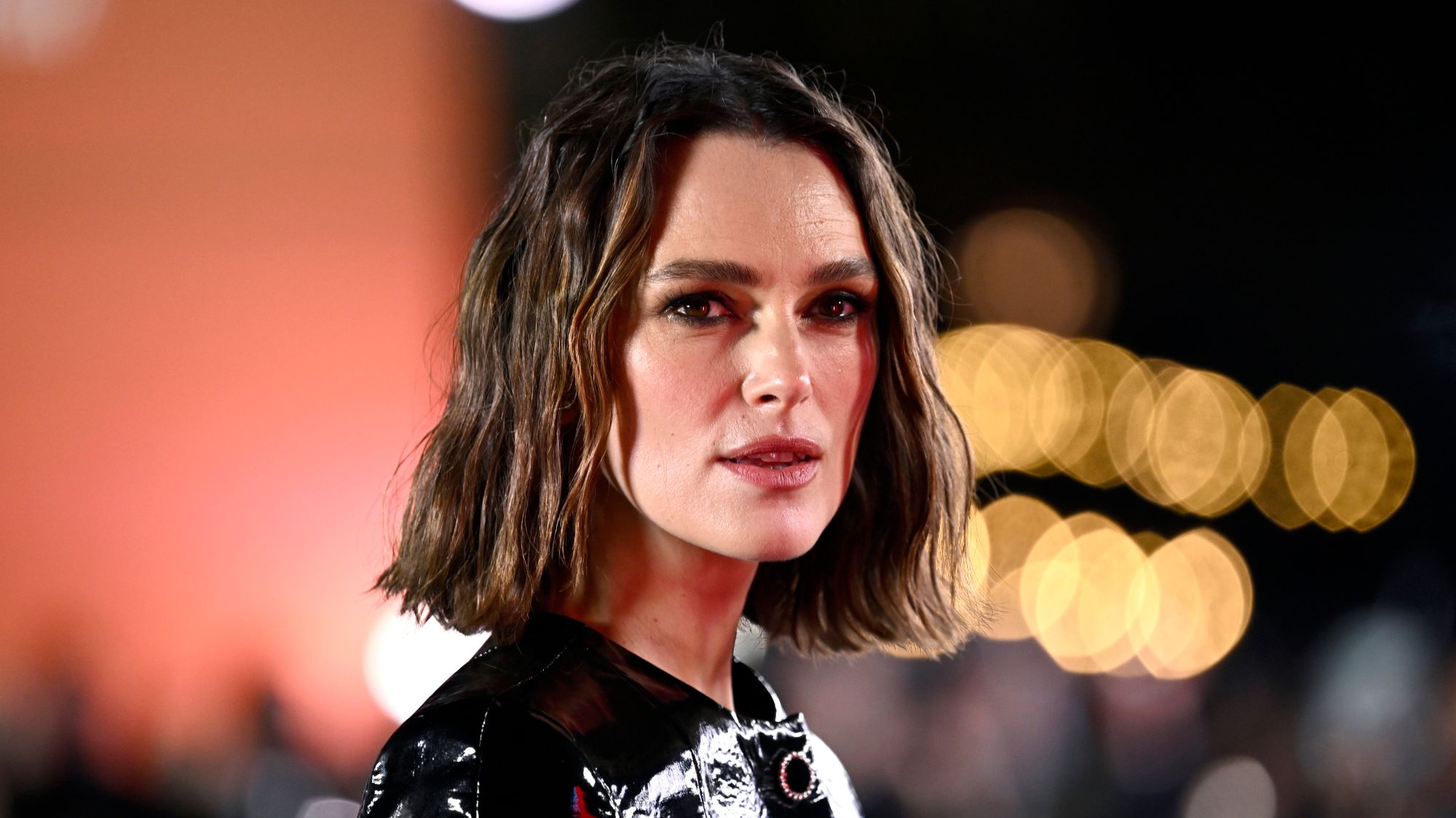 Keira Knightley attends the Black Doves season one premiere