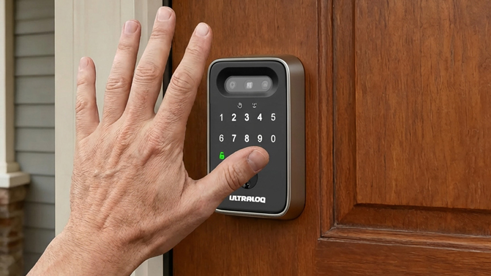 ULTRALOQ Bolt Sense palm unlock