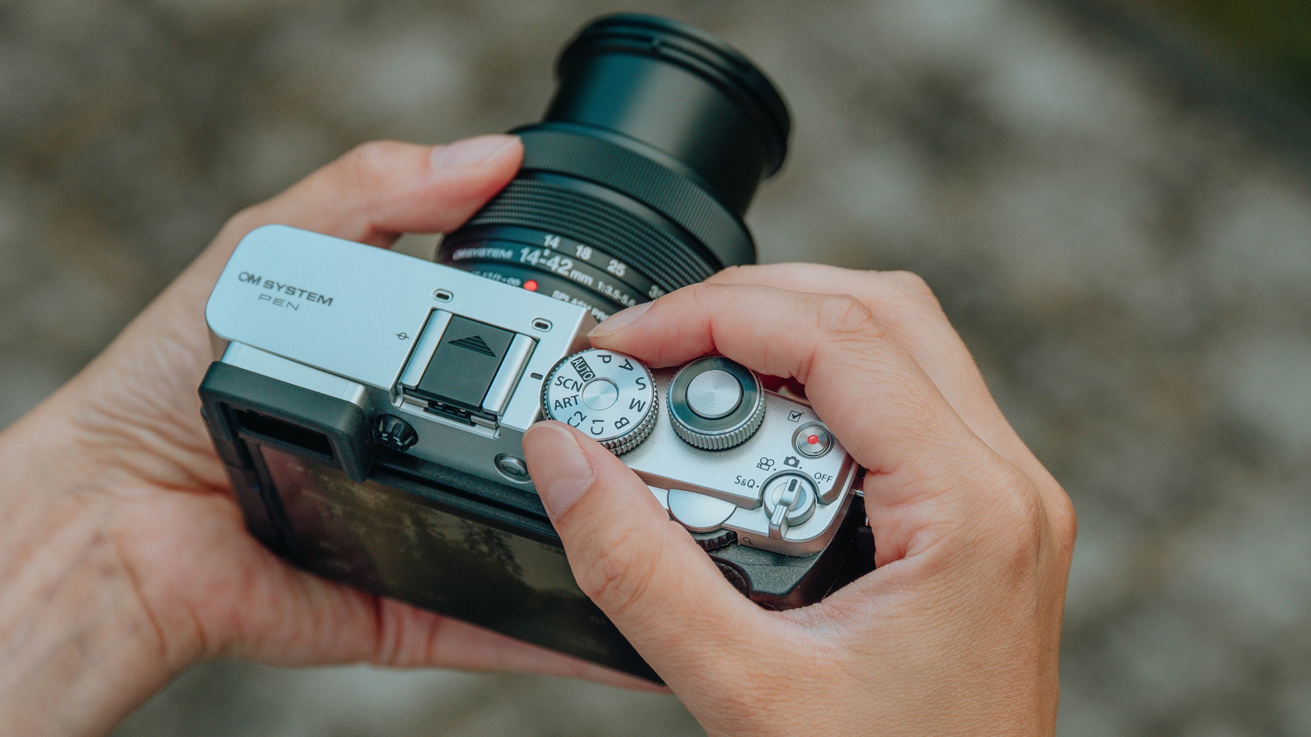 The OM System PEN compact mirrorless camera