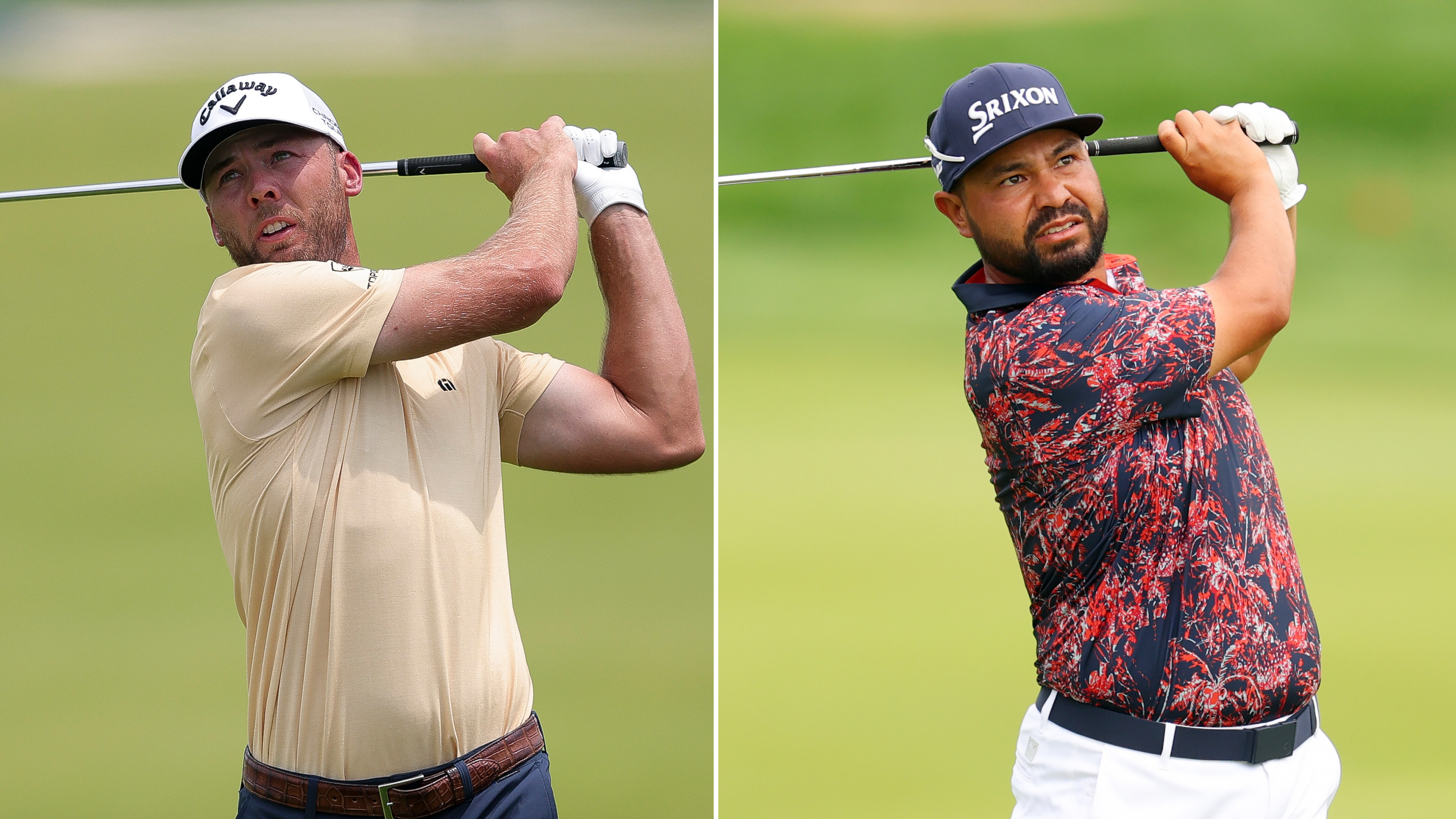 Sam Burns and JJ Spaun hit iron shots