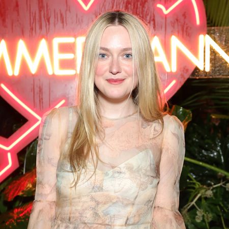 Dakota Fanning attends a party to celebrate ZIMMERMANN's Cruise 26 RTW Collection at Chateau Marmont on November 14, 2025