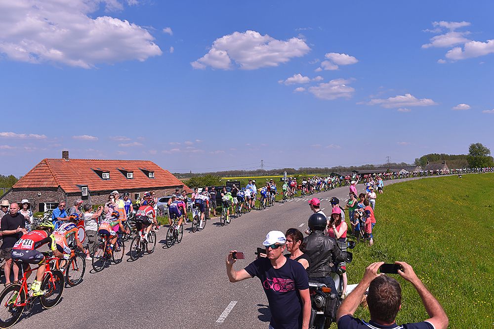 Fans line the roads of stage 2
