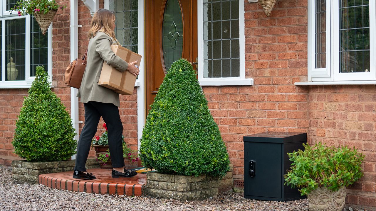 Yale Smart Delivery Box by someone&#039;s house