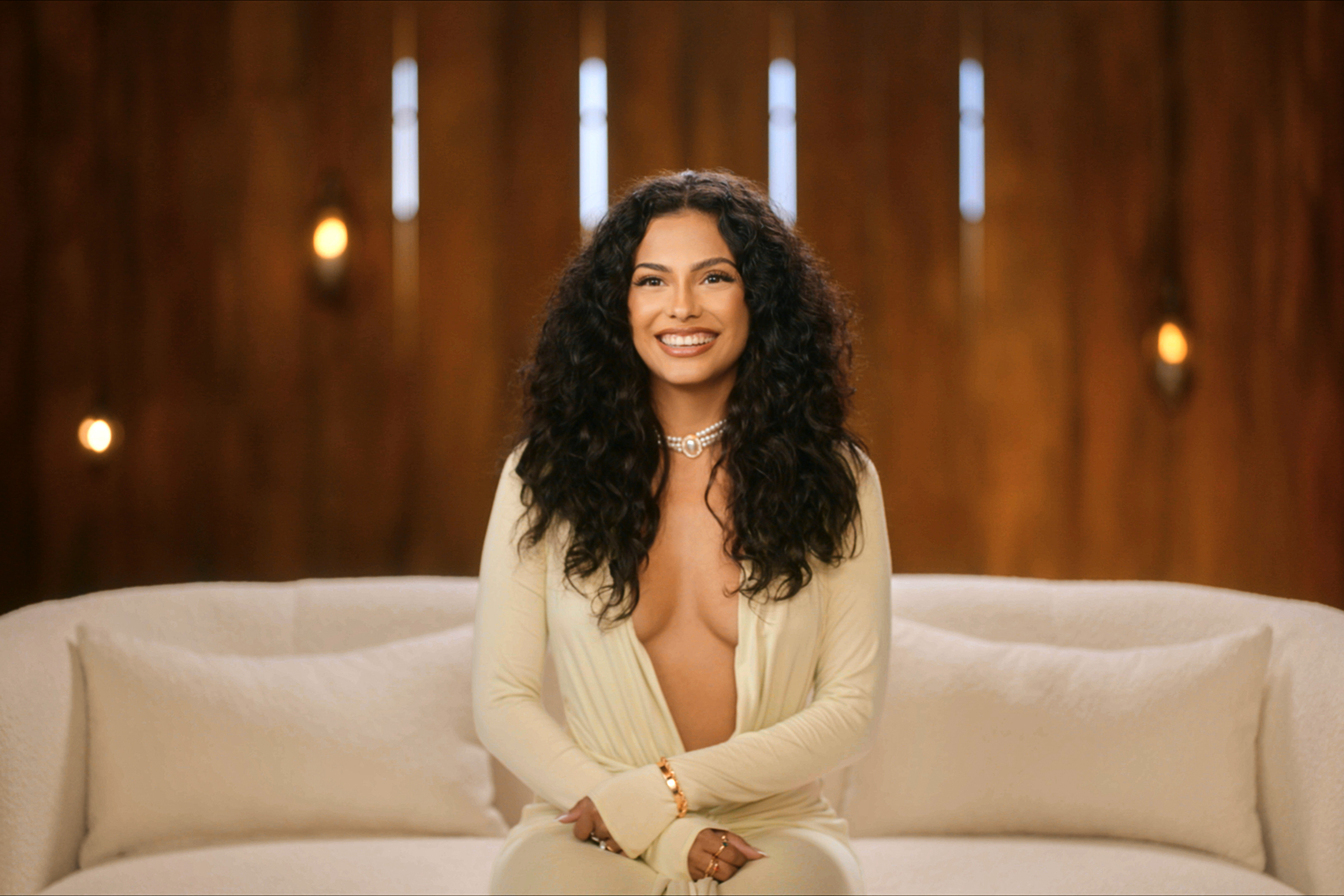 Contestant Faith Love Gonzalez of Netflix's dating show 'Let's Marry Harry.'