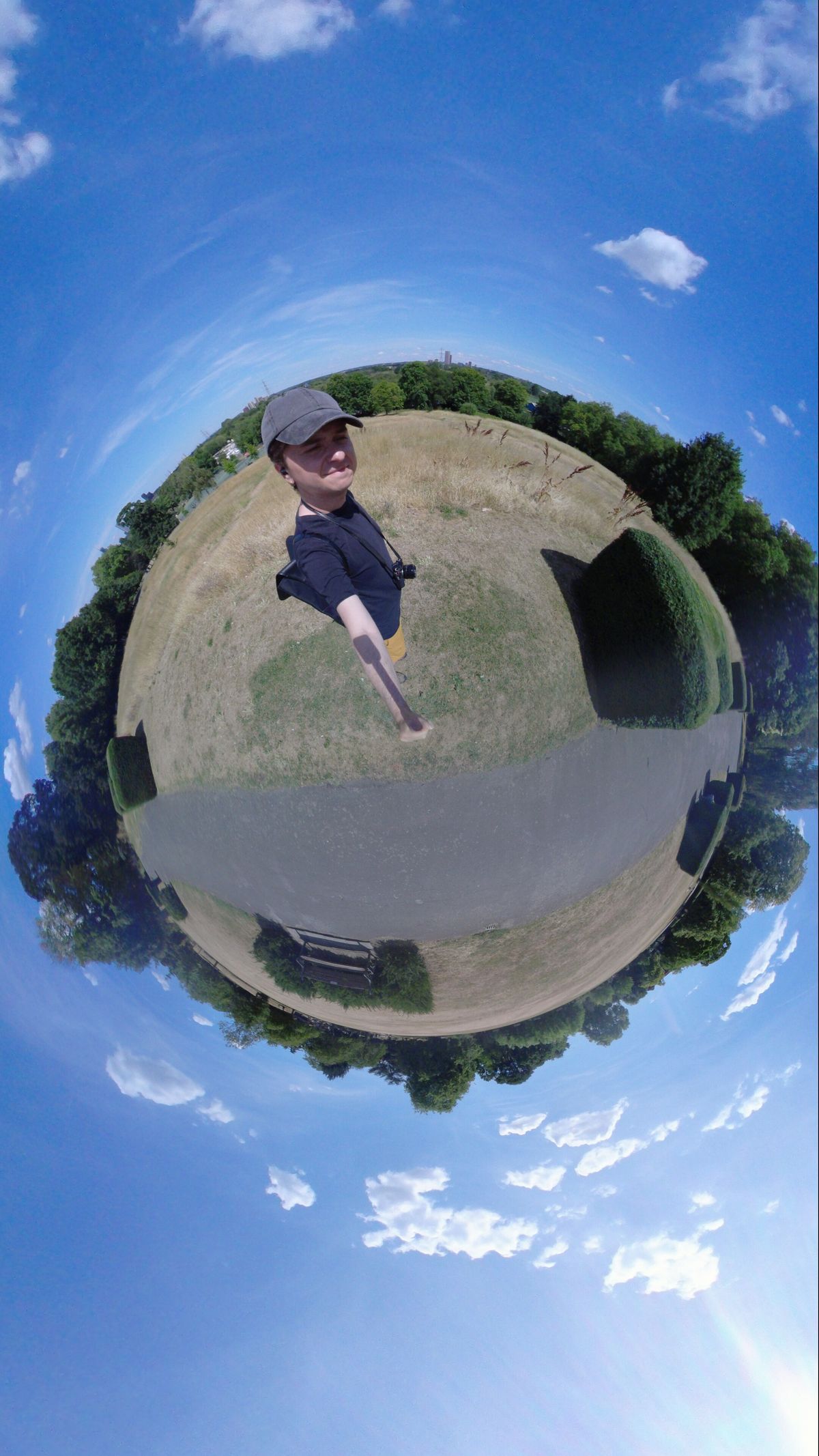 A sample image taken with the Akaso 360 action camera, edited and exported using the Akaso 360 Android app