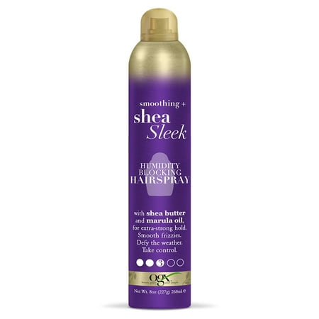 Ogx® Humidity Blocking Hairspray Smoothing + Shea Sleek, 8.0 Fl Oz