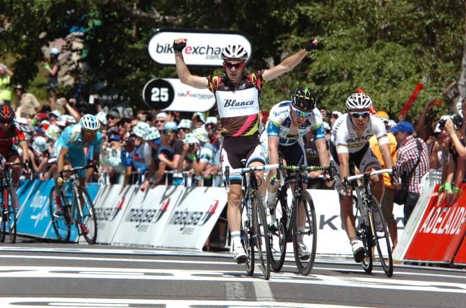 Tom Slagter (Blanco) takes out Stage 3 in Stirling at the Santos Tour Down Under