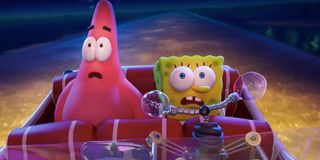 The SpongeBob Movie: Sponge on the Run Patrick and SpongeBob behold a glowing cityscape