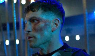 The Punisher staring to the side The Punisher show Netflix