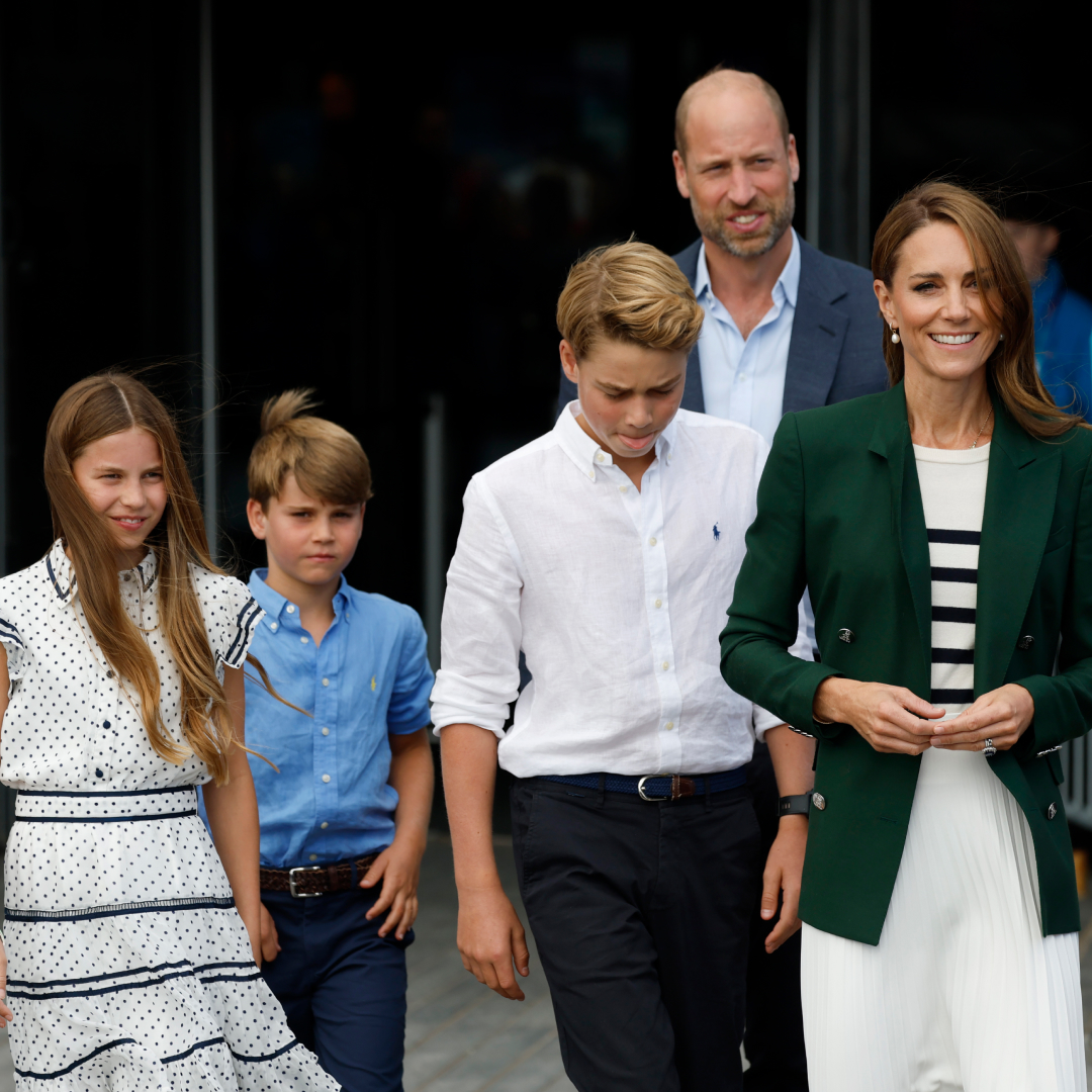 Princess Charlotte, Prince Louis, Prince George, Prince William, and Princess Kate in Scotland on August 1, 2026
