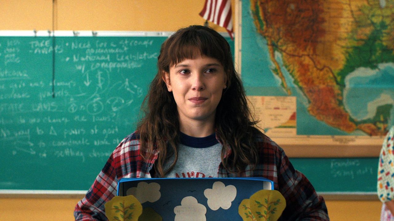 Millie Bobby Brown as Eleven in Stranger Things season 4