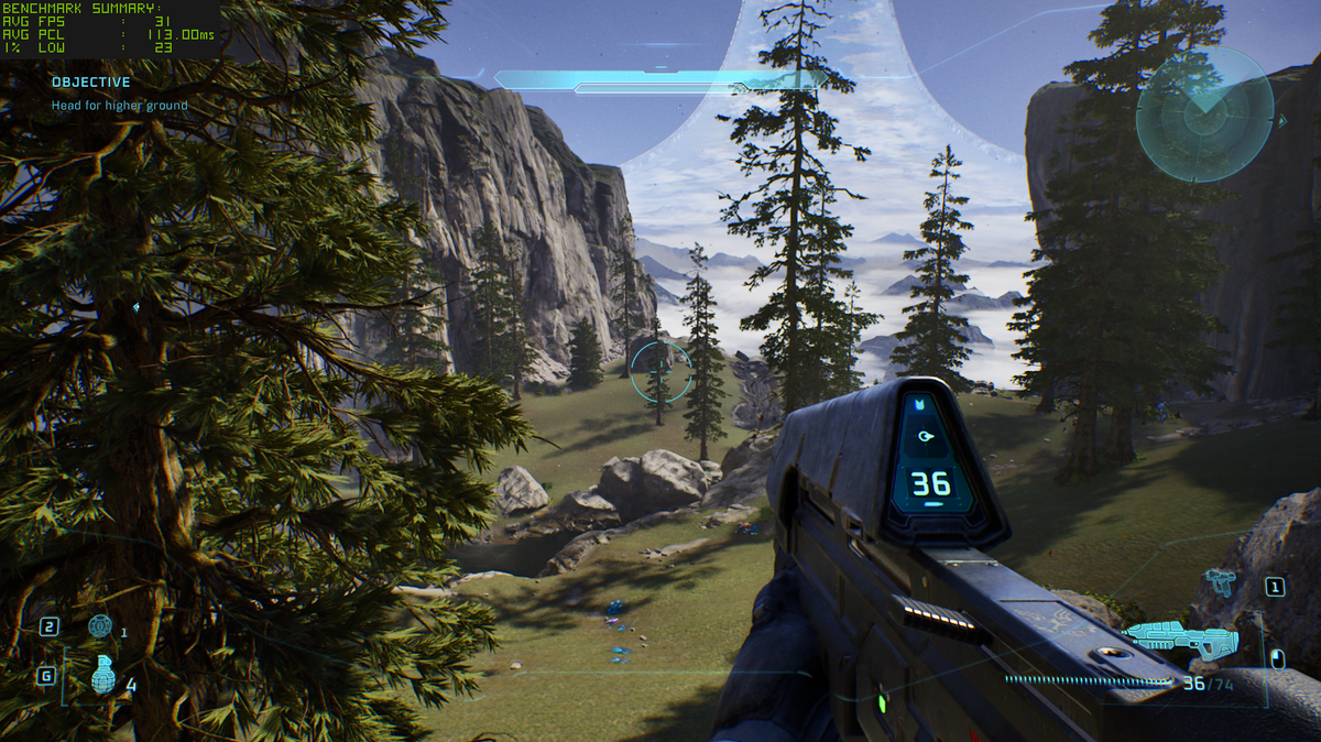 Halo: Campaign Evolved onvery low on Asus ROG Xbox Ally X