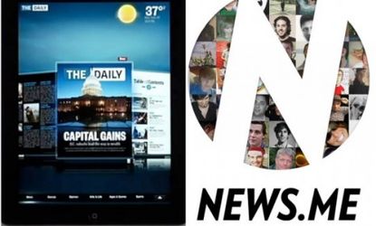 iPad newspapers: "The Daily" vs. News.me
