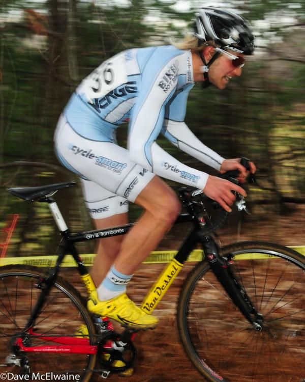Donny Green (Cycle-Smart) hammering through the woods