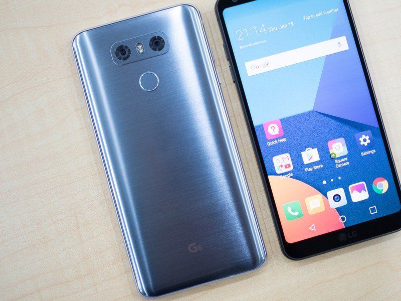 LG G6 in platinum