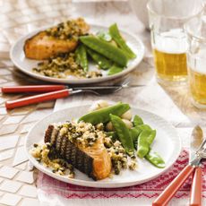 Salmon with capers and parmesan - salmon recipes - summer recipes - easy - woman&home July 2013