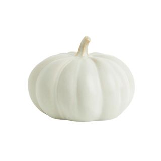 white ceramic pumpkin