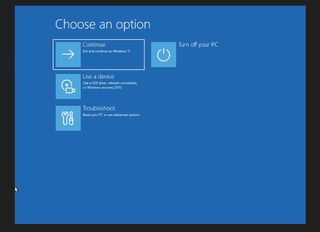 Windows 11 new WinRE UI