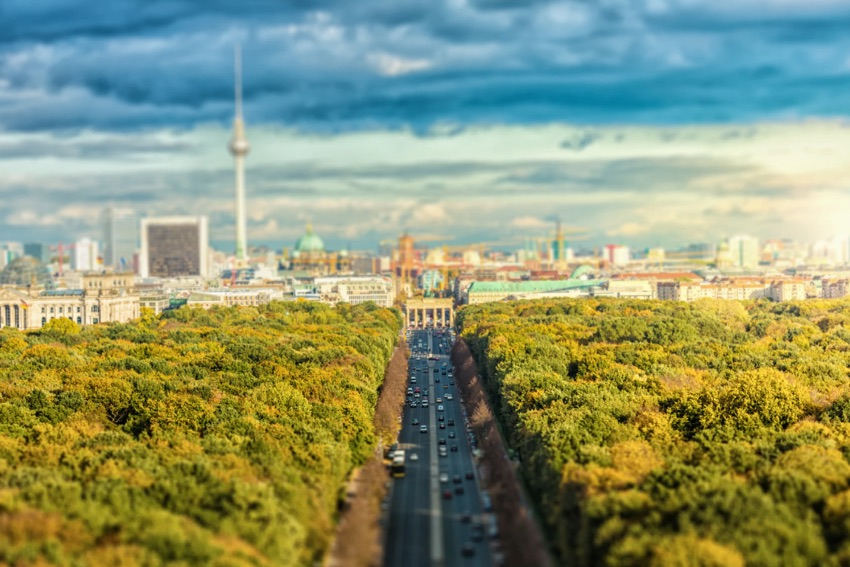 Brandenburg Gate from afar