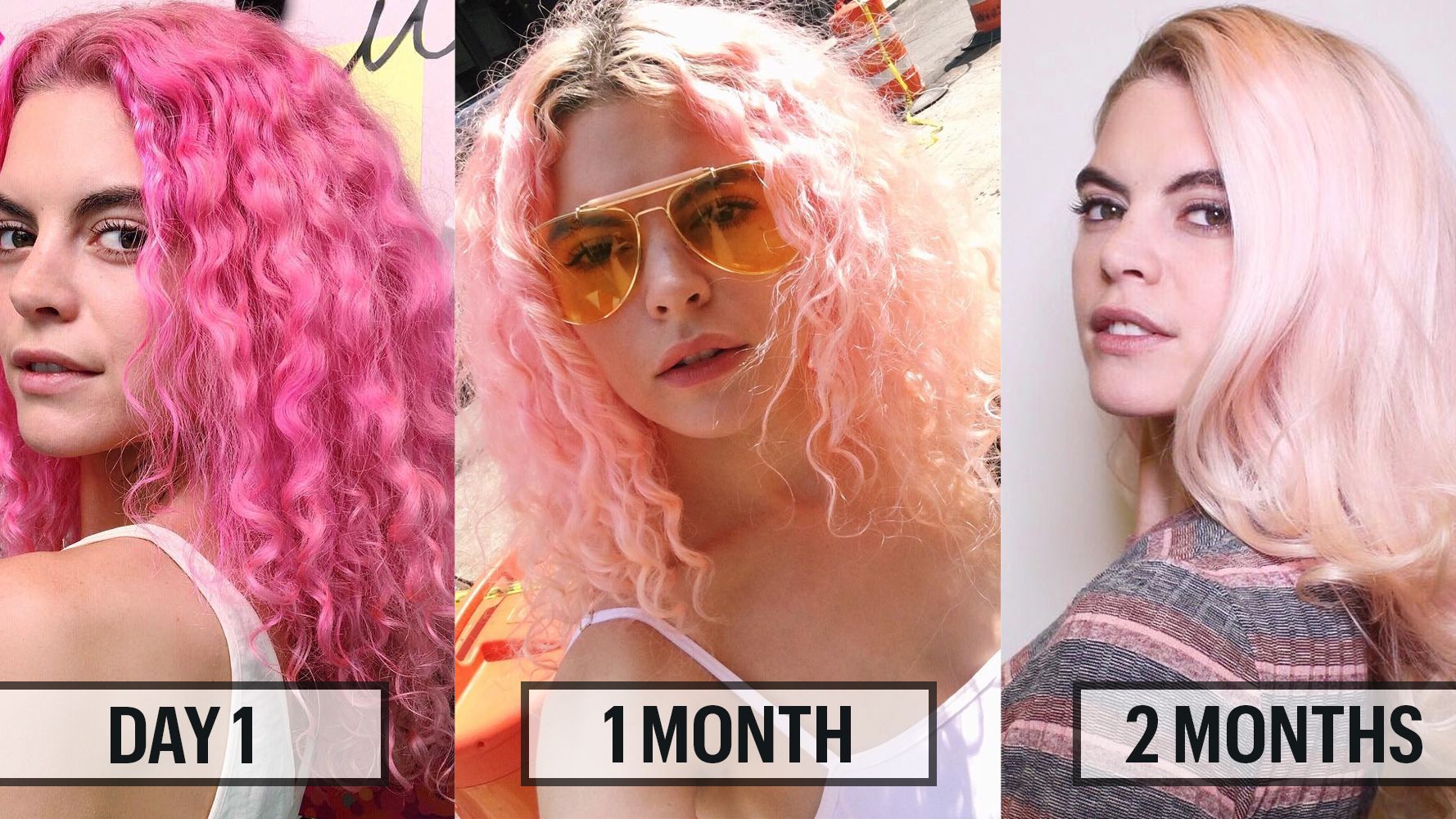 Why You Should Dye Your Hair Pink - Every Stage of a Pink Dye Job