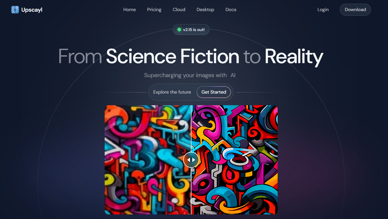 Screen grab of Upscayl ai