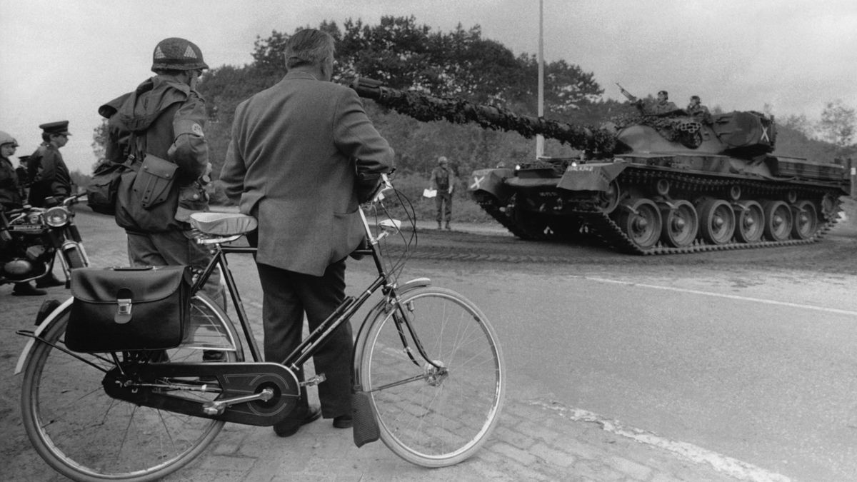 A photograph showing the annual Nato Autumn Forge exercise, which Able Archer was a part of