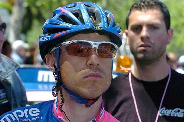 Damiano Cunego (Lampre) looked very serious before the start of today's stage