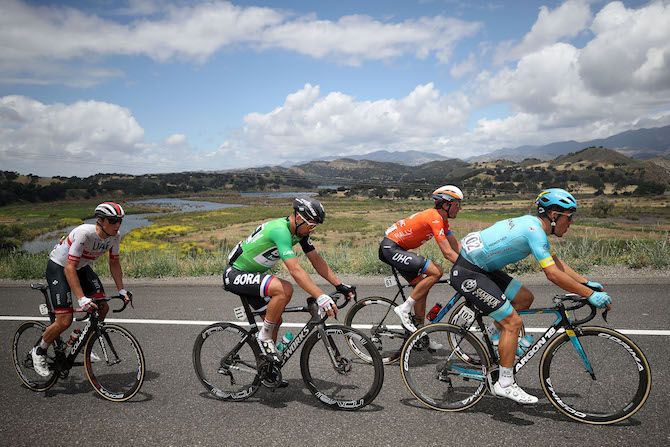 No time to enjoy the scenery for Bora-Hansgrohe's Peter Sagan, who was part of the breakaway on stage 5 of the 2019 Tour of California