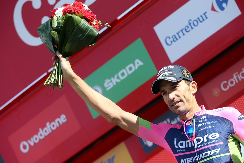 Ruben Plaza on the stage 20 podium.