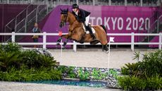 Harry Charles riding Romeo 88 at the Tokyo Olympics
