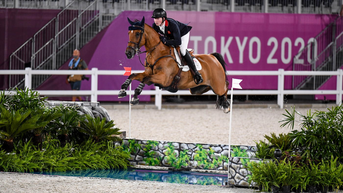 Harry Charles riding Romeo 88 at the Tokyo Olympics