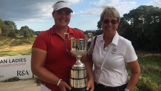 Rules Official Sheila Waltham with Alice Hewson