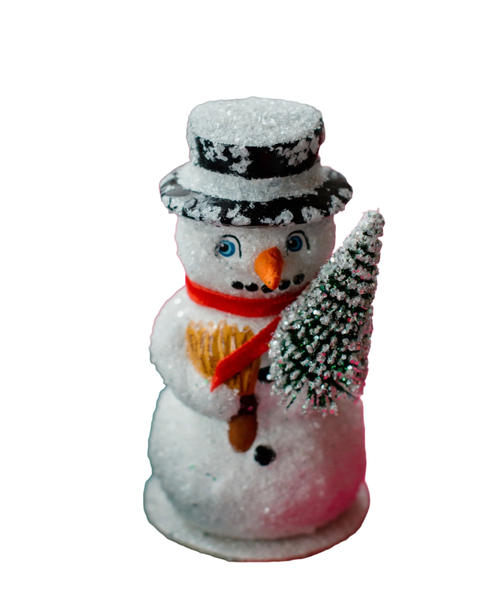 Papier-M&acirc;ch&eacute; Snowman ornament 