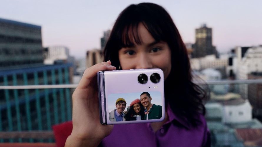 Person holding OPPO phone