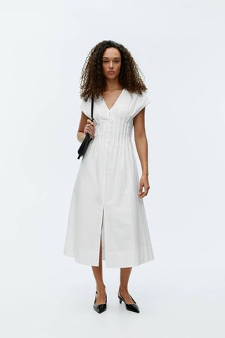 Midi Pleat Dress