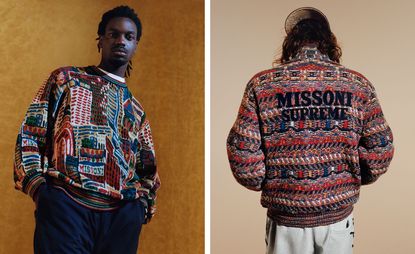 Missoni Supreme New York jumper and knitted bomber jacket