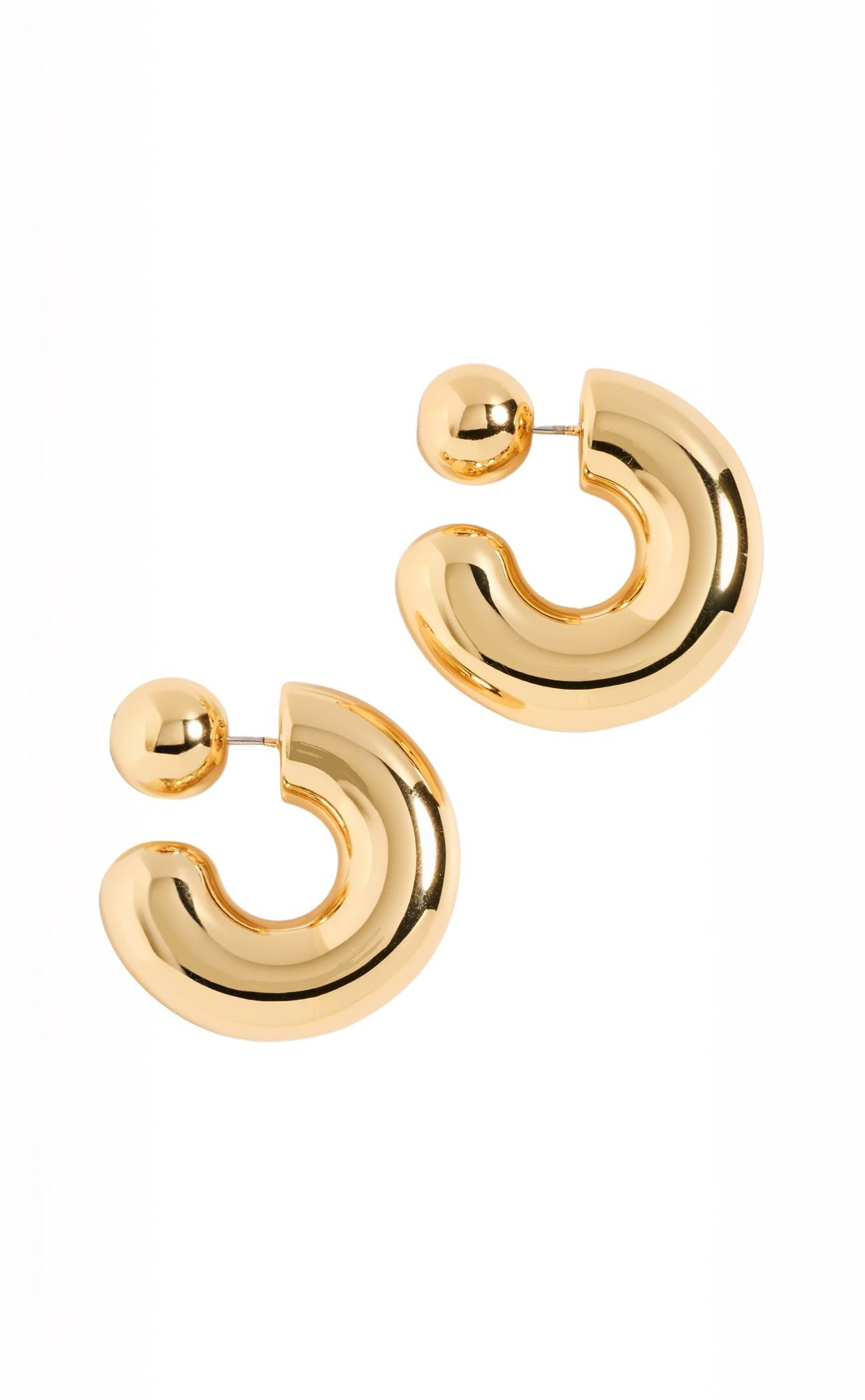 JENNY BIRD, Tome Large Hoops - High Polish Gold