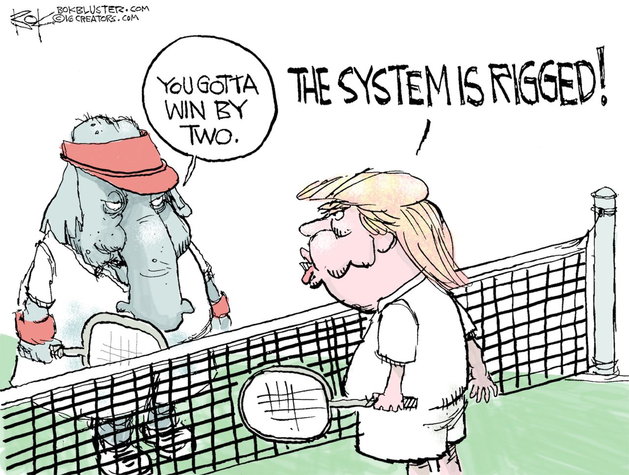 Political Cartoon U.S. Trump GOP