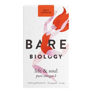 Bare Biology Super Strength Pure Omega 3 Fish Oil Capsules 1,460mg - Life & Soul Mini Omega 3 Capsules (1 Month Supply - 120 Capsules) Epa 860mg Dha 440mg. Supports Heart, Brain Function & Eye Health