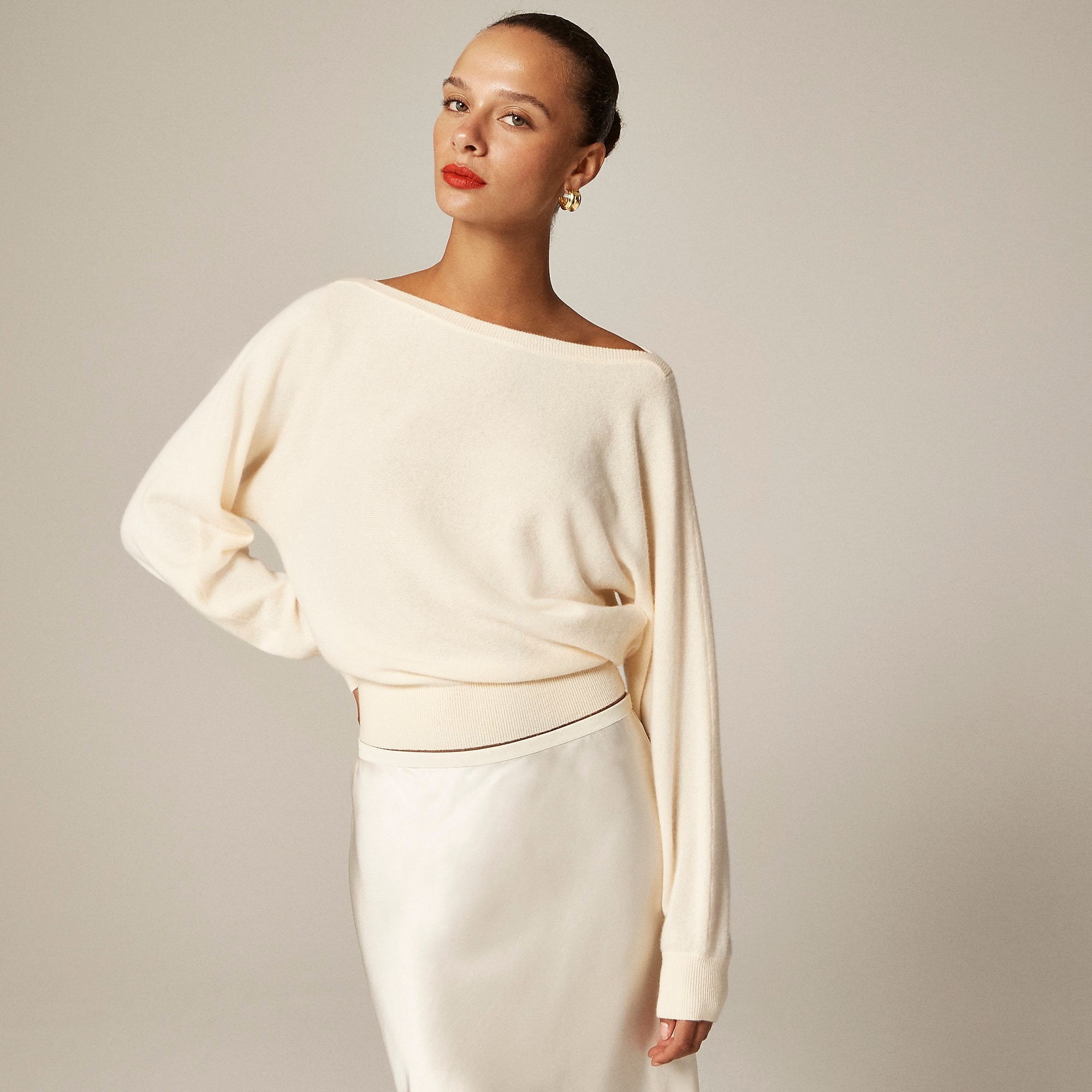 J.Crew, Cashmere Contrast-Stripe Sweater