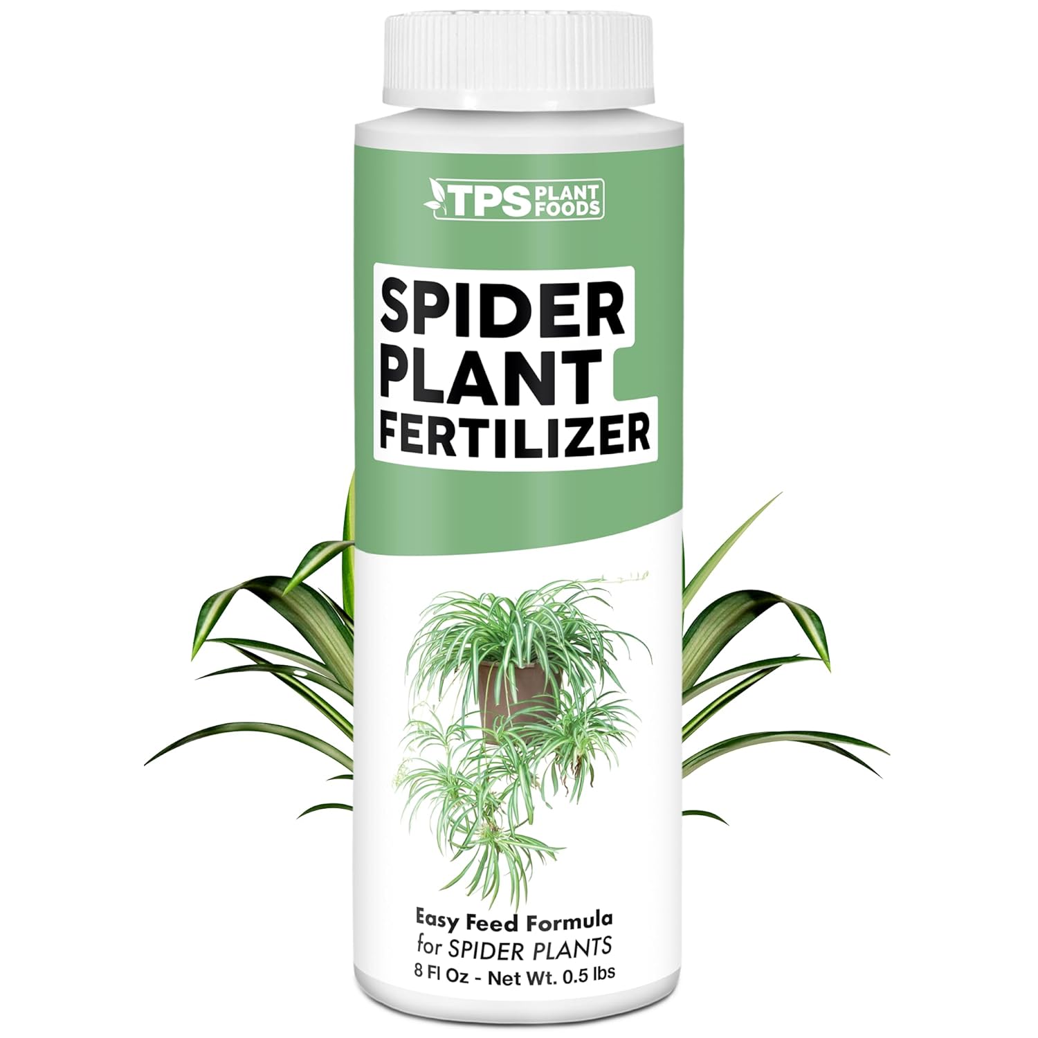 Spider Plant Fertilizer for Spider Plants, Great for Curly, Striped, and Solid Green Varieties, Liquid Fertilizer by Tps Plant Foods, 8oz (250ml)