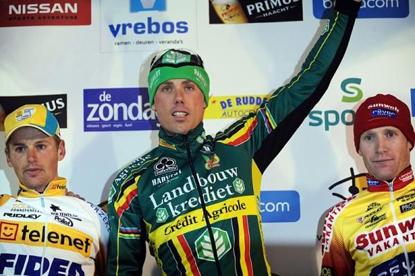 The Vlaamse Druivenveldrit podium in Overijse