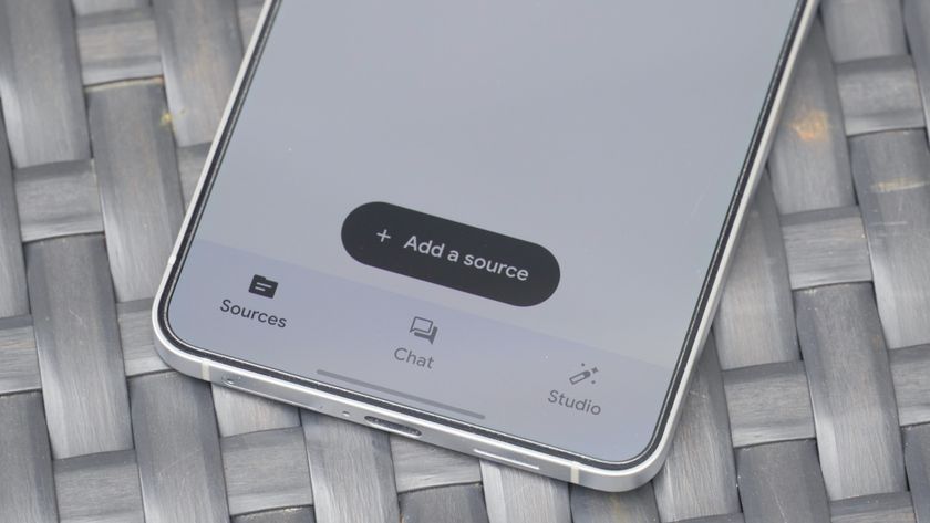 The NotebookLM app for Android running on a Samsung Galaxy S25 Edge.